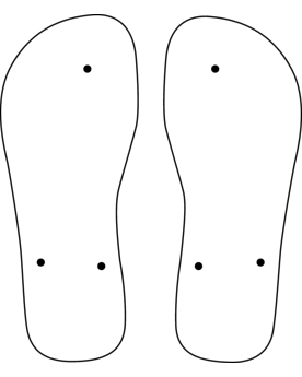 Bedruckbare Flip Flops Sandalen