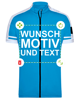Fahrradtrikot mit Reissverschluss Herren