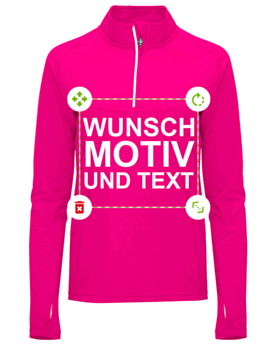 Damen 1/2 Zip Top Funktions-Sweatshirt