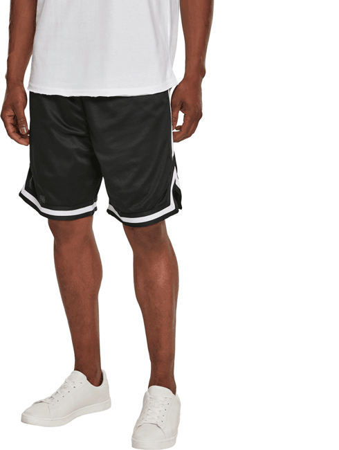Zweifarbige Basketball Sport Shorts aus Mesh