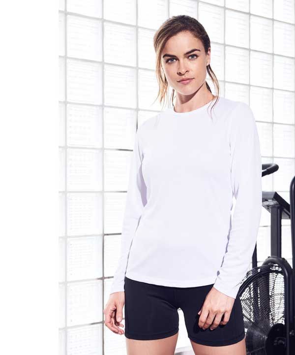 Basic Langarm Laufshirt Damen