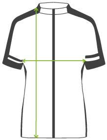 Fahrradtrikot mit Reissverschluss Damen