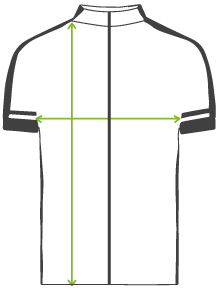 Fahrradtrikot mit Reissverschluss Herren
