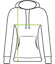 Moderner Cross Back Hoodie Damen