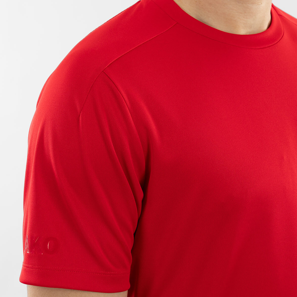 JAKO T-Shirt Uni Rot Detail