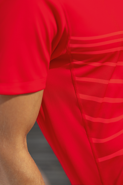 Erima Racing T-Shirt Herren Rot Detail