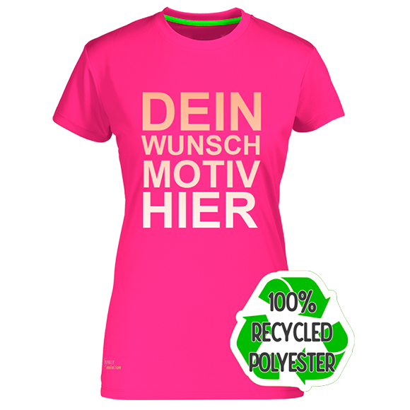 Nachhaltiges Damen Laufshirt aus 100% recyceltem Polyester